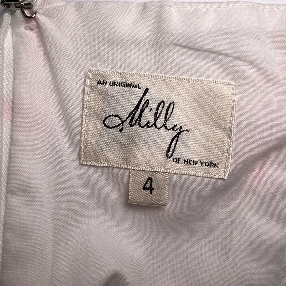 Milly Pink and White Printed Maxi Dress size 4‎